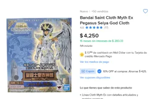 SEIYA GOD CLOTH BAJA CON "MELIMASGOL"
