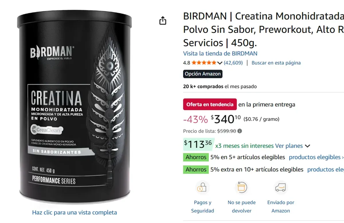 Creatina Monohidratada 