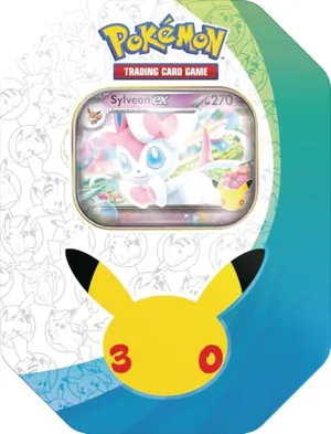 Pokémon TCG: 30TH Celebration Tin - Sylveon EX