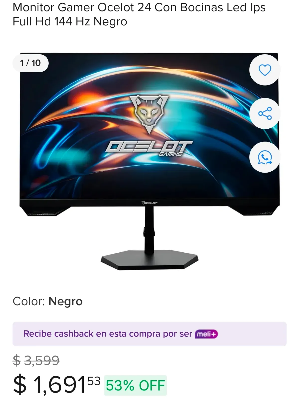 MONITOR OCELOT A PRECIAZO