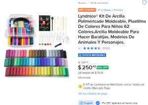 Plastilina De Colores Para Niños 62 Colores