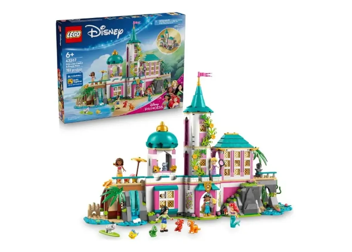 Lego | Disney Castillo de Las Princesas y Mascotas Reales Juego de Construcción de Juguetes, Fantástica Idea de Regalo para Niñas, Niños y Fans a Partir de 6 Años 43267