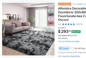 Alfombra Decorativa Sala Estar Y Dormitorio 200x160 Cm Fouortunate-bee Carpet02dg Gris Oscuro