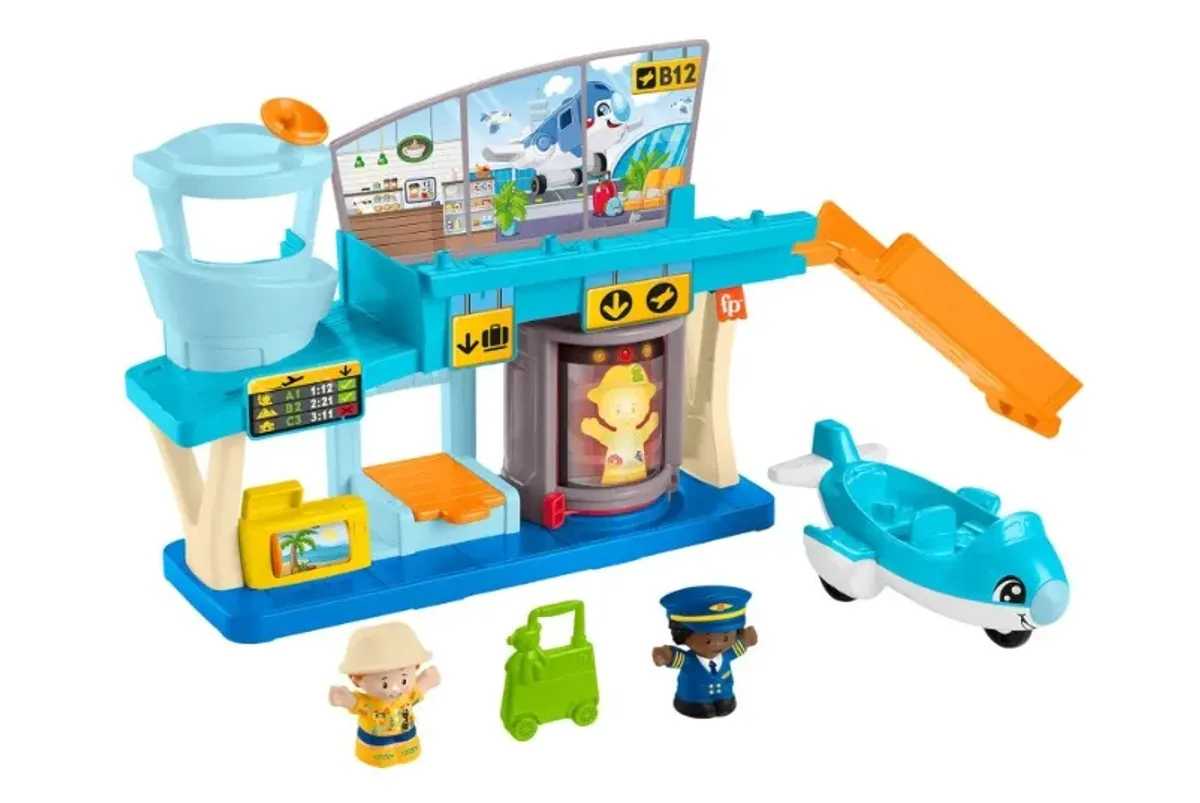  Little People Juguete para Bebés Aeropuerto de Aventuras Diarias para bebés de 1 año en adelante