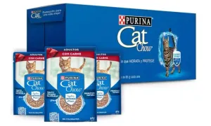 CAT CHOW Adulto Carne Pouch 24x85g MX