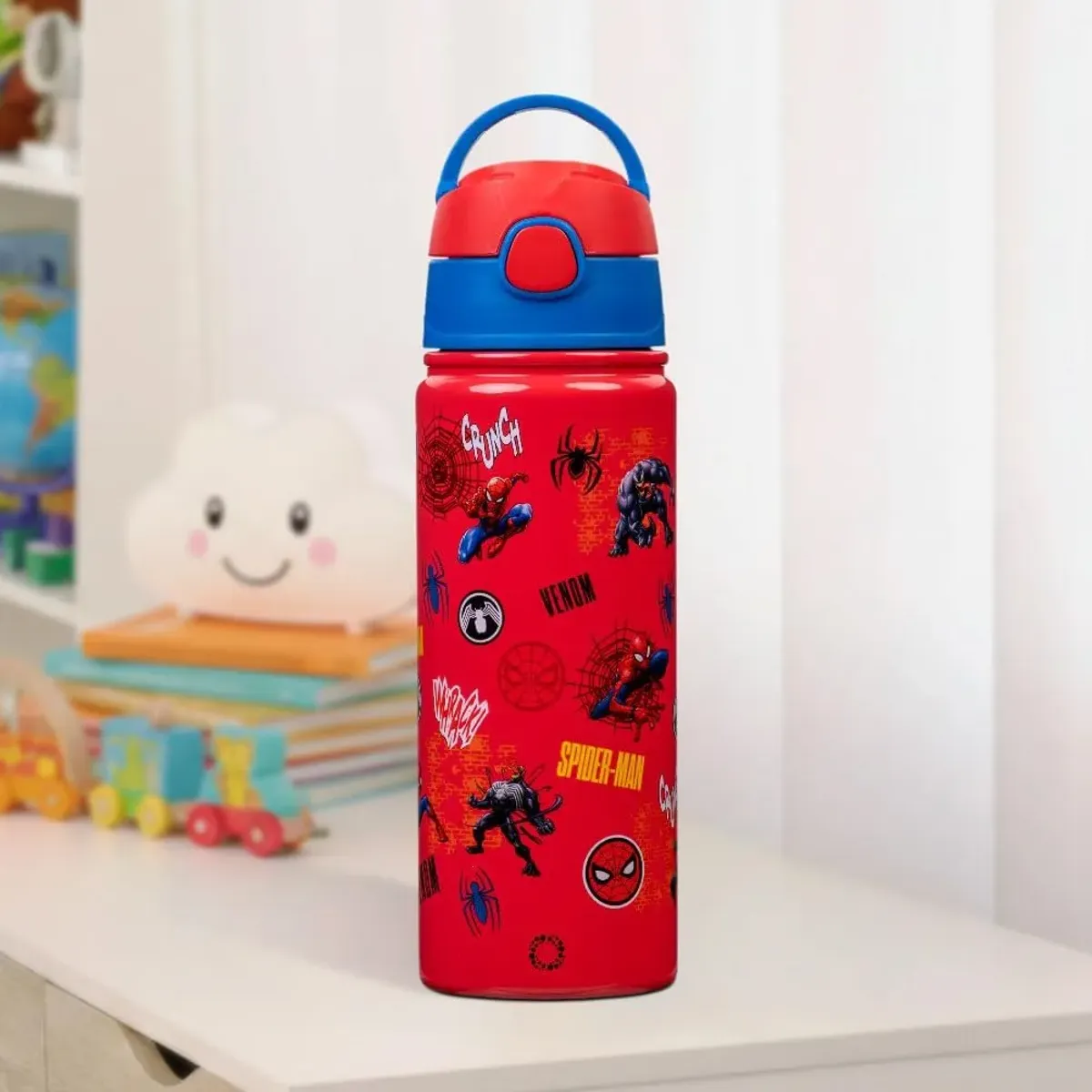 MAGMA LIFE Termo para Niños SipperKid, 500 ml, Acero Inoxidable de Doble Pared, Popote Flexible Antiderrames, Mantiene Bebidas Frías 12 h, Apto para Lavavajillas, Diseño Infantil