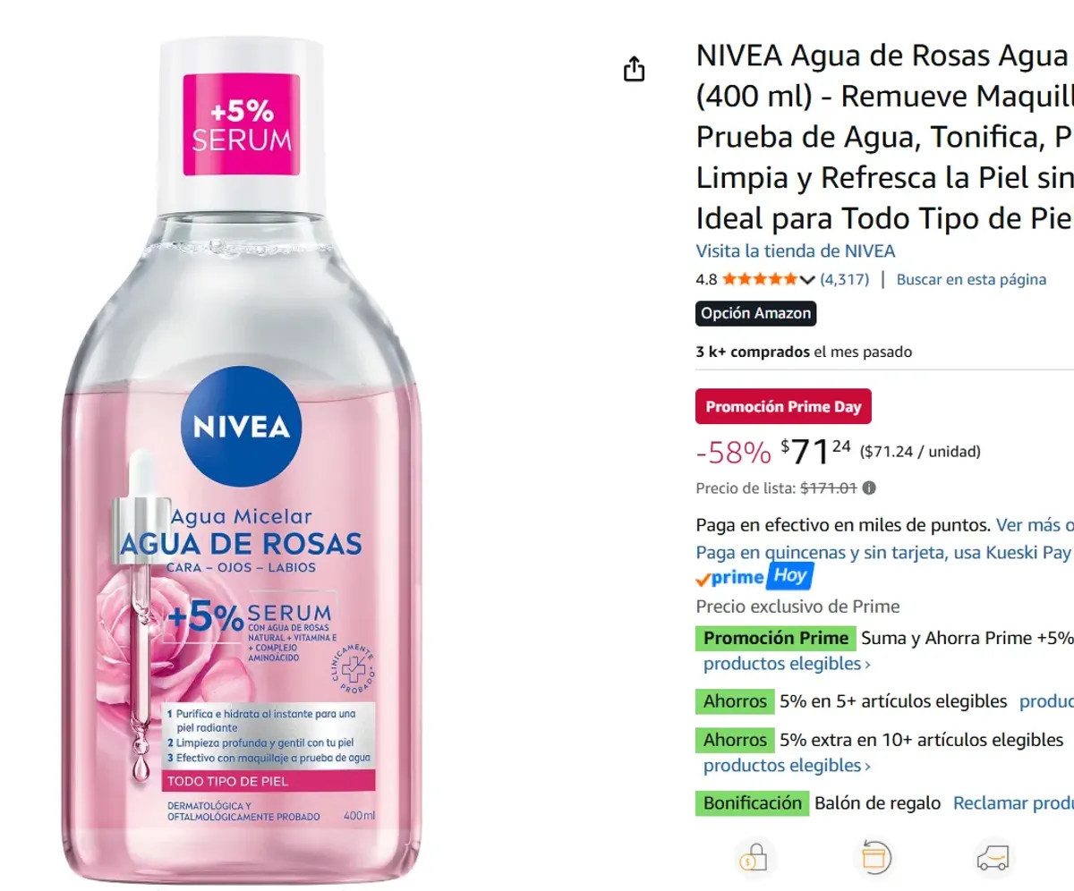 Agua Micelar (400 ml) 