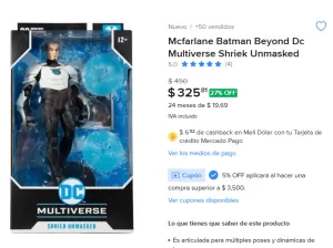 SHRIEK UNMASKED DE MCFARLANE