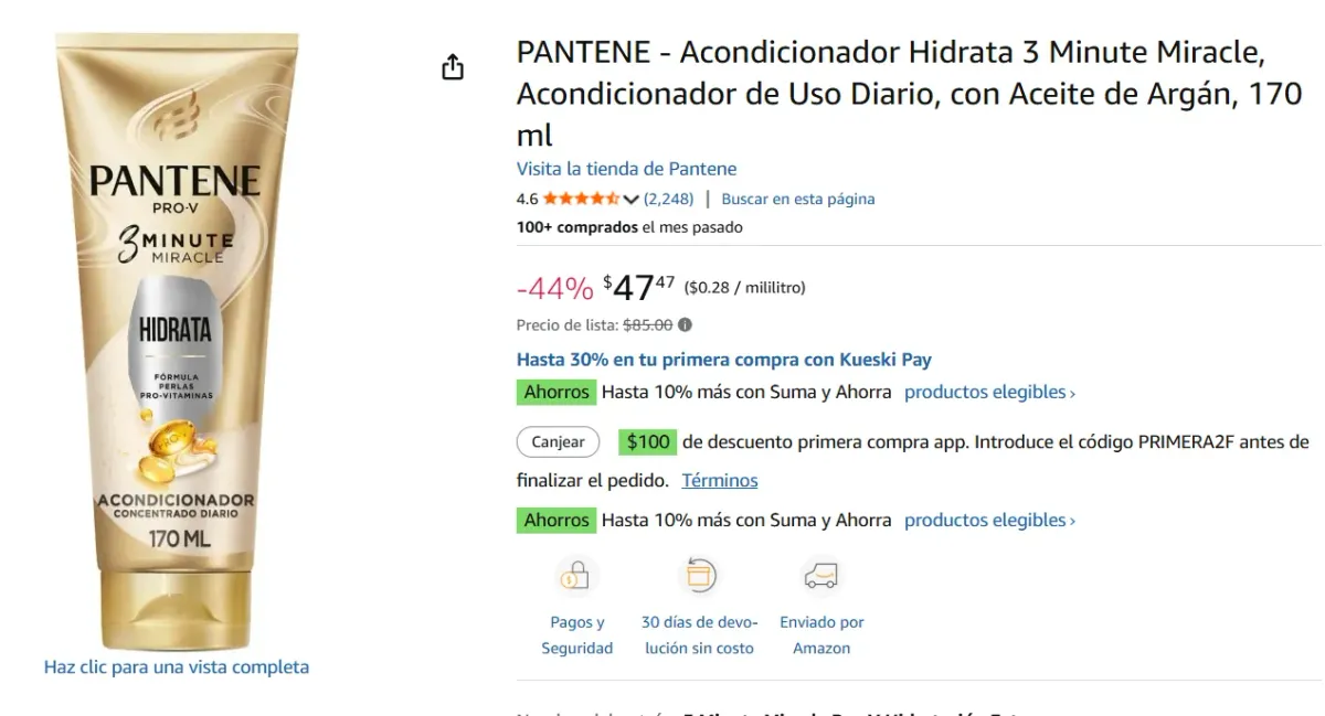 Acondicionador Hidrata , 170 ml