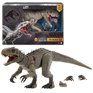 Jurassic World Hammond Collection Dinosaurio de Juguete Indominus Rex 8Y+ | Figura articulada de gran tamaño, garras intercambiables y implante de rastreo, JKG98