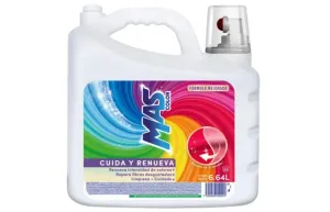  Mas Color Detergente Líquido 6.64L Renueva Color Ropa (88 Cargas)