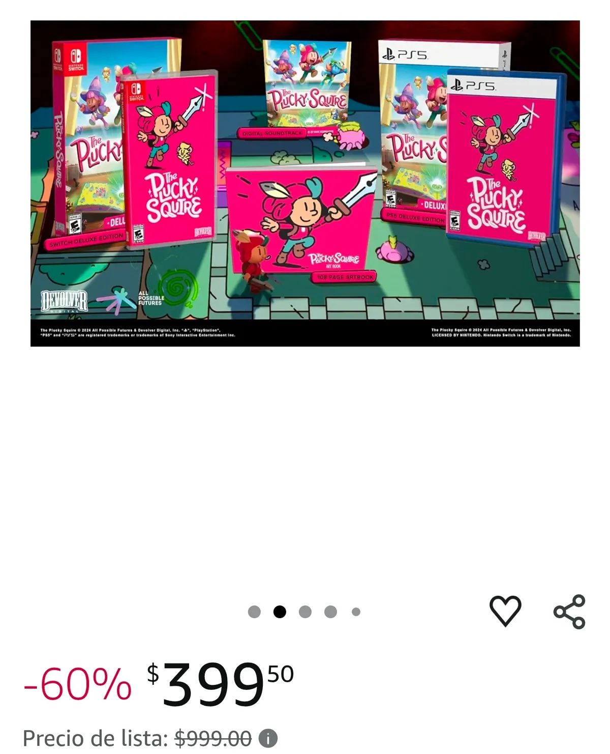 BAJÓ MÁS LA EDICION DELUXE DE THE PLUCKY SQUIRE