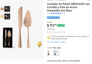 Cuchillo y Pala para pastel