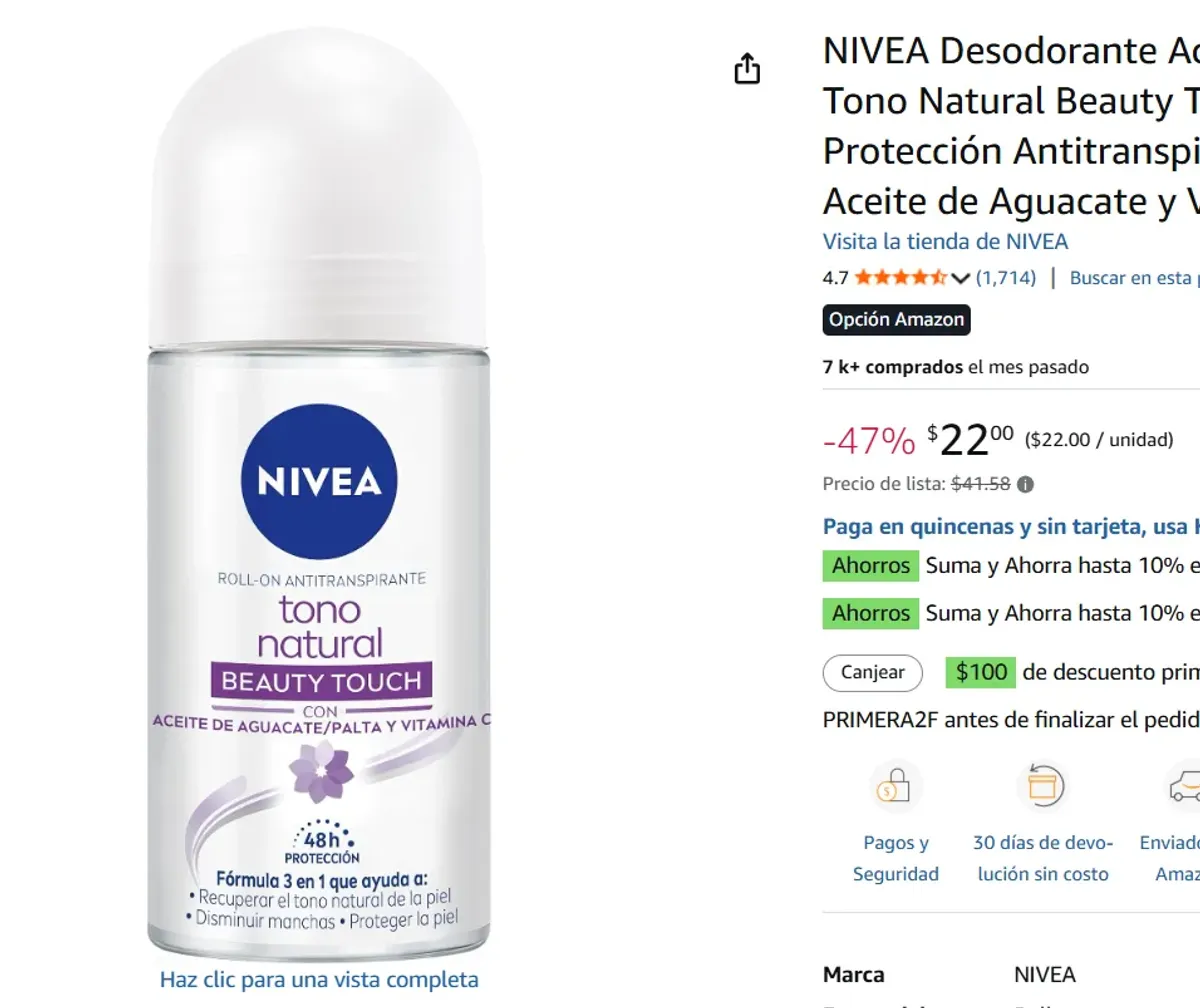 Desodorante para Mujer (50 ml)