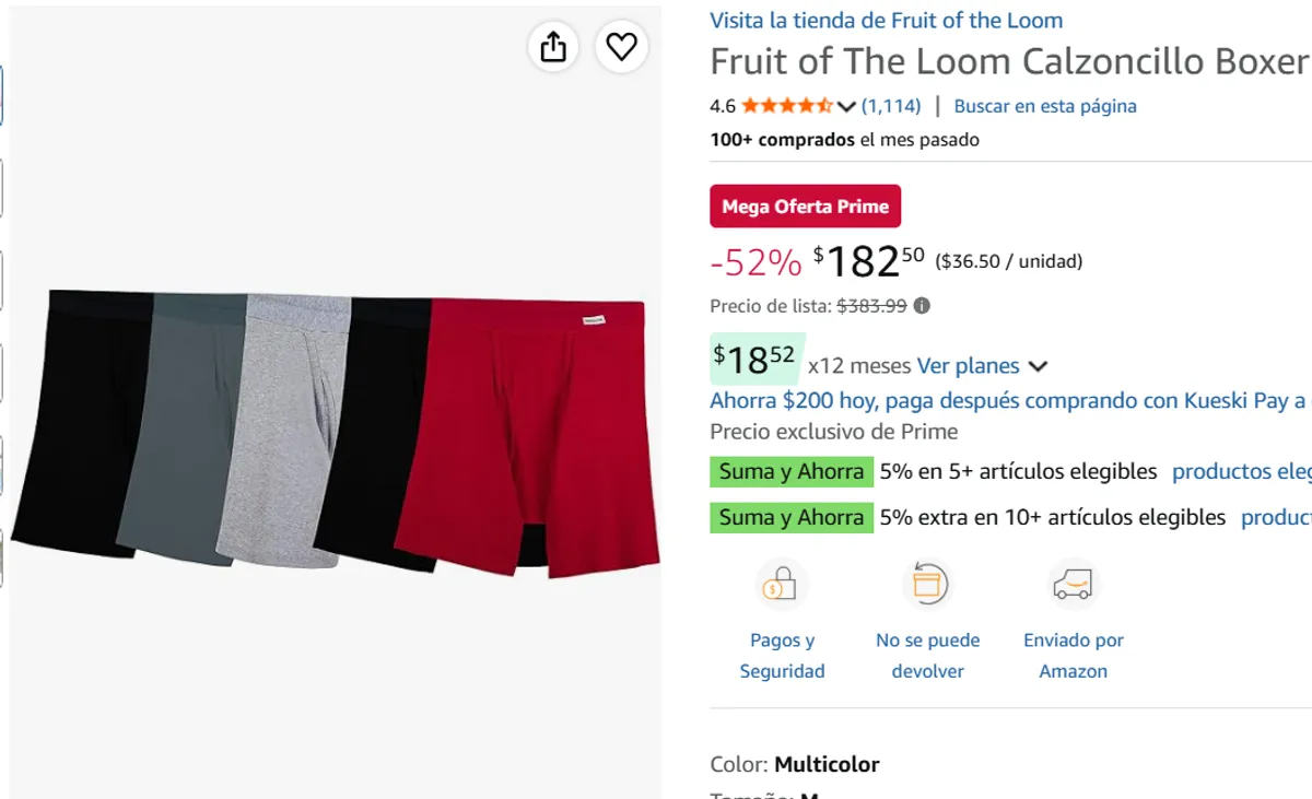 Fruit of The Loom Boxer 