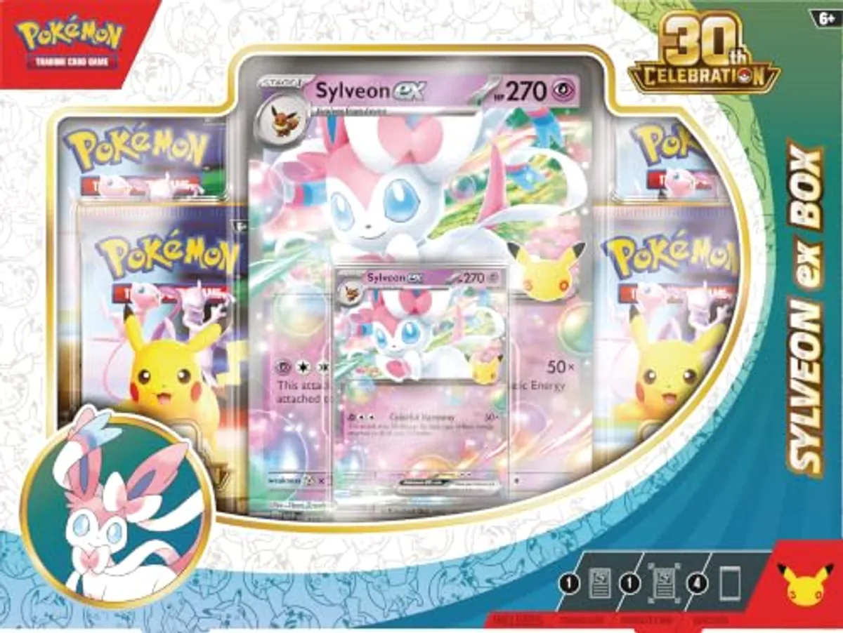 Pokémon TCG: 30TH Celebration Sylveon EX Box