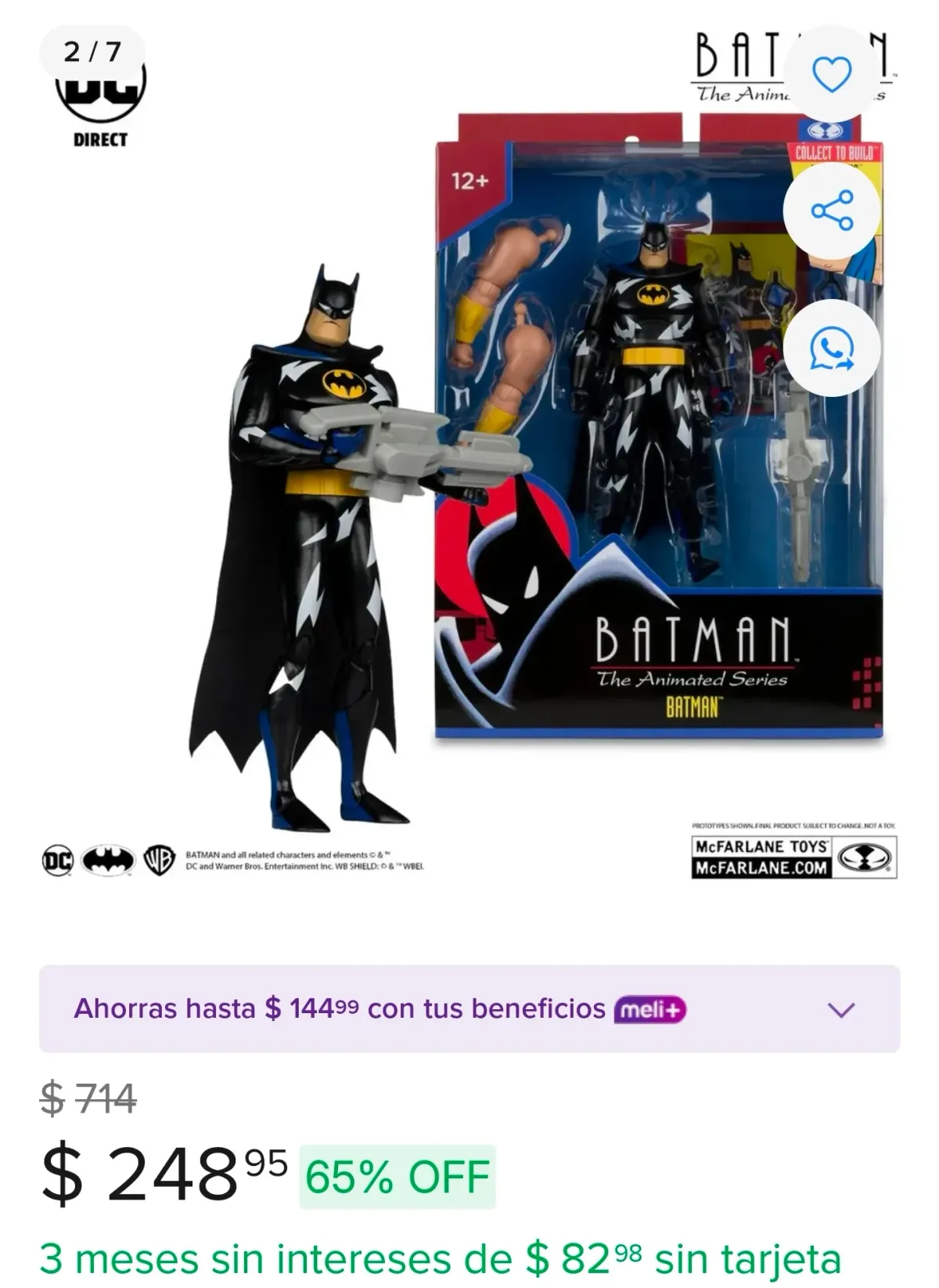 BATMAN ANINATED EN LIQUIDACION