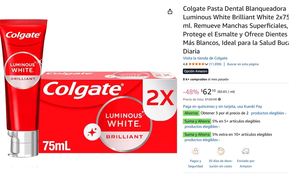Pasta Dental Luminous White