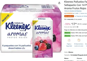 Pañuelos Faciales Aromas, 6 Sellapacks Con 14 Piezas 
