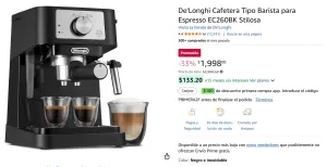 Cafetera Tipo Barista para Espresso 