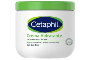 CETAPHIL Crema Hidratante 1 pz 453 g Restablece la Barrera Natural de la Piel en 1 Semana Recomendada por Dermatólogos para Piel Sensible