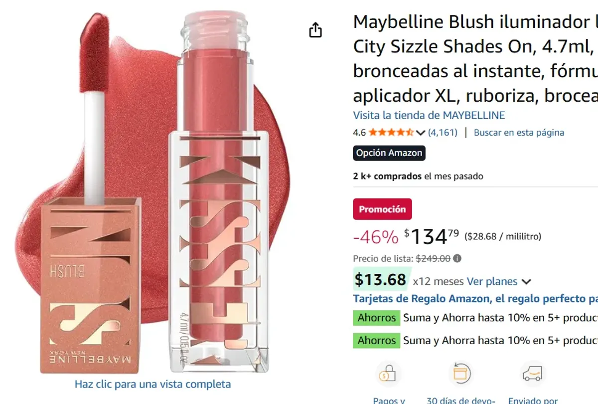 Blush iluminador líquido  4.7ml, 