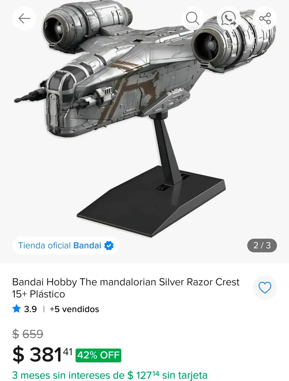 MODEL KIT BANDAI DEL RAZOR CREST