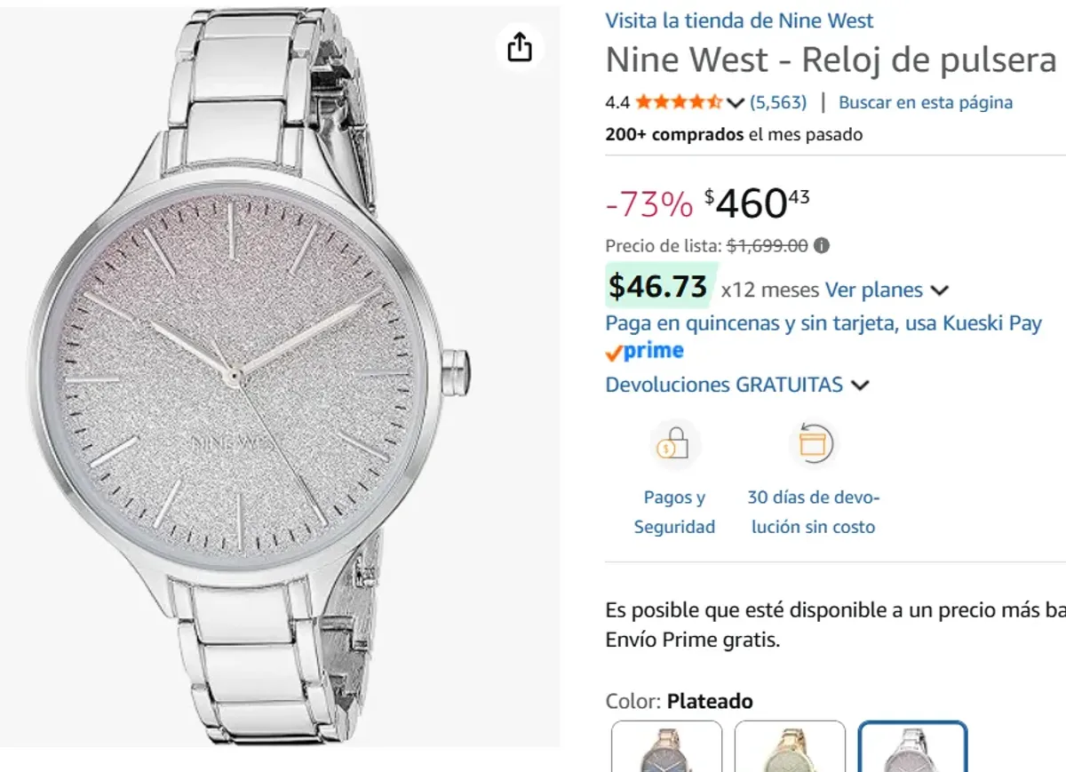 Nine West - Reloj para mujer