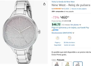 Nine West - Reloj para mujer