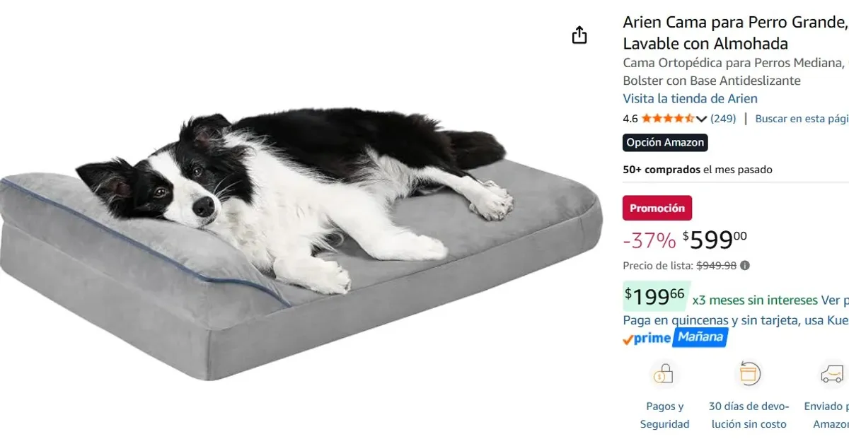QUE EL FIRU DUERMA BIEN!!! EN OFERTA!!! Cama para Perro Grande  