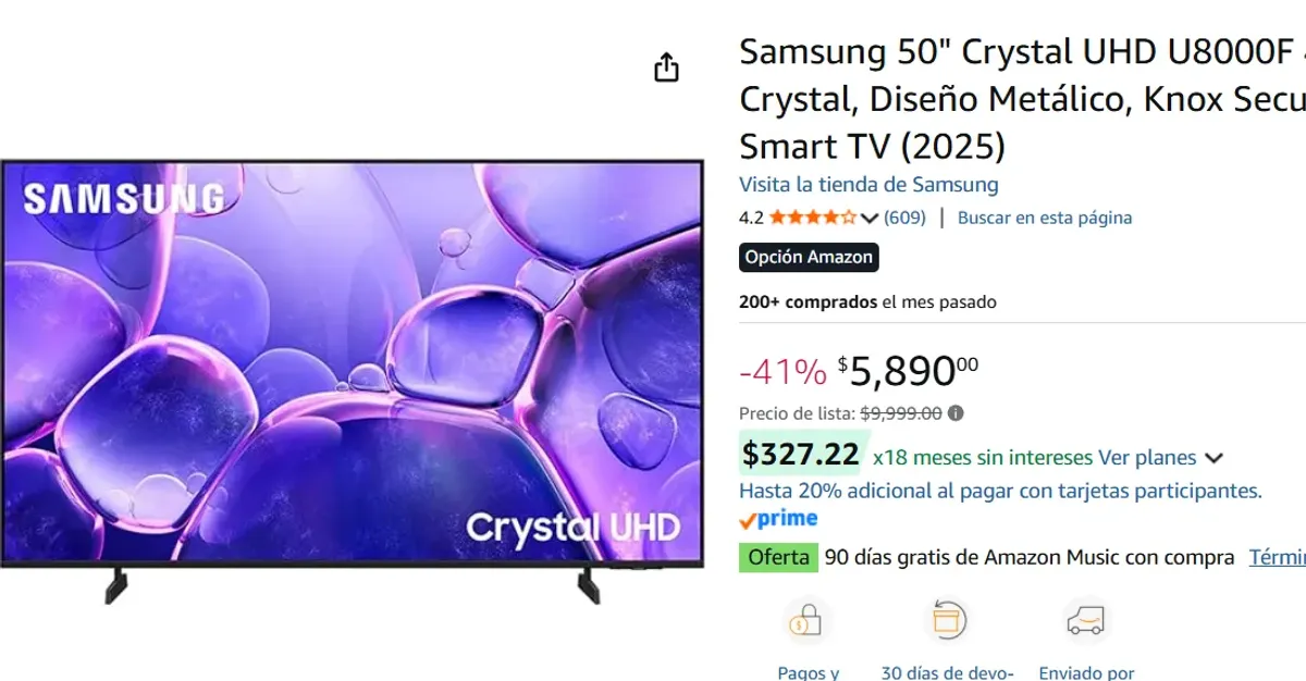 Samsung 50" Crystal 
