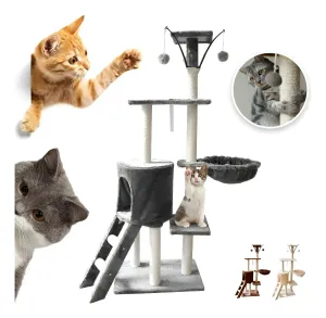 Torre Rascador Árbol para Gatos Color Gris