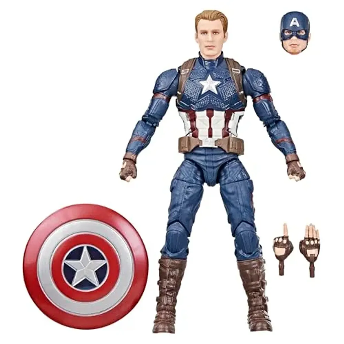 Marvel Legends Series Capitán América, Figura de Acción Coleccionable de 15 cm, Avengers: Endgame