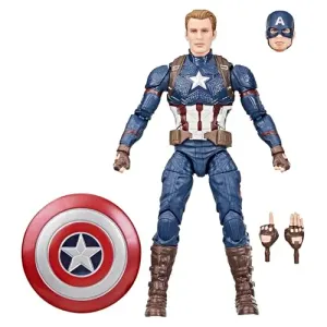 Marvel Legends Series Capitán América, Figura de Acción Coleccionable de 15 cm, Avengers: Endgame