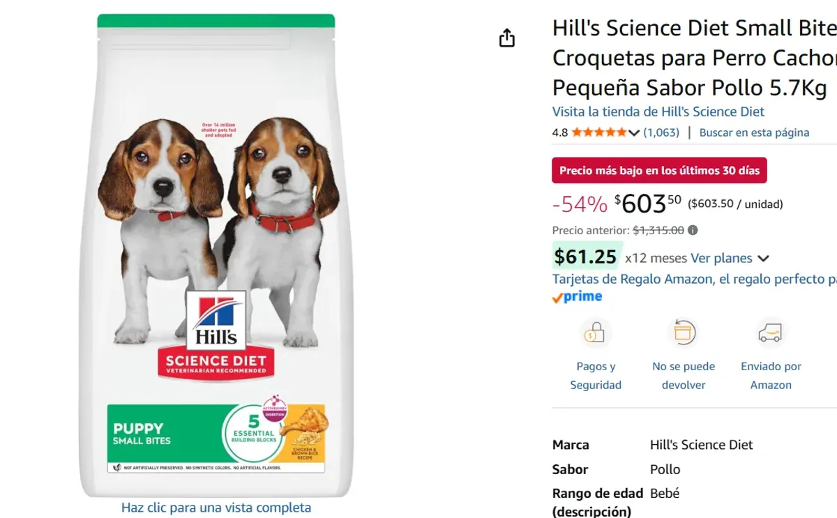 Croquetas para Perro 5.7Kg