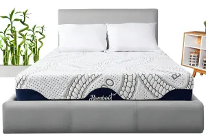 Colchón King Size De Espuma Memory Dream Garantizado por 10 años | Memory Foam | Con Tela de Fibras De Bamboo | En Caja | Con Funda Lavable | Antiácaros | Tecnología Cool System | 22 cm Altura