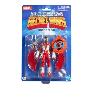 Marvel Legends Series, Secret Wars, Marvel’s Falcon, Figura Retro Coleccionable de 15 cm con Escudo lenticular, Inspirada en los cómics del Capitán América