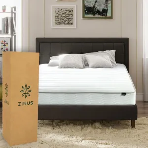 ZINUS Bonell | Colchón Individual de Resortes con Espuma de Alta Densida Ideal para Dormir Boca Abajo | Enviado en Caja y con Garantia de 10 años