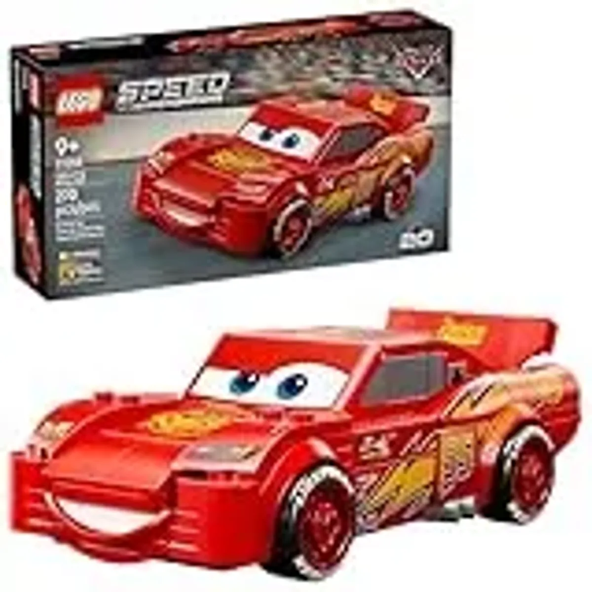 LEGO Speed Champions  Rayo Mcqueen de Cars  Pelcula de Disney Pixar  Set de Auto Disney  Decoracin  Inspirado en Cars a Partir de 9 Años  Idea de Regalo  77255