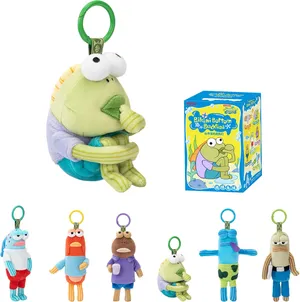 COLGANTES POP MART DE PECES DE BOB ESPONJA