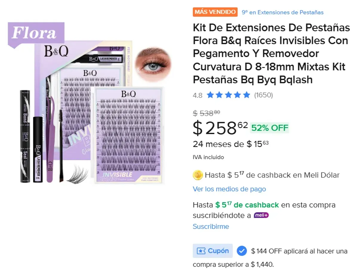 Kit De Extensiones De Pestañas 