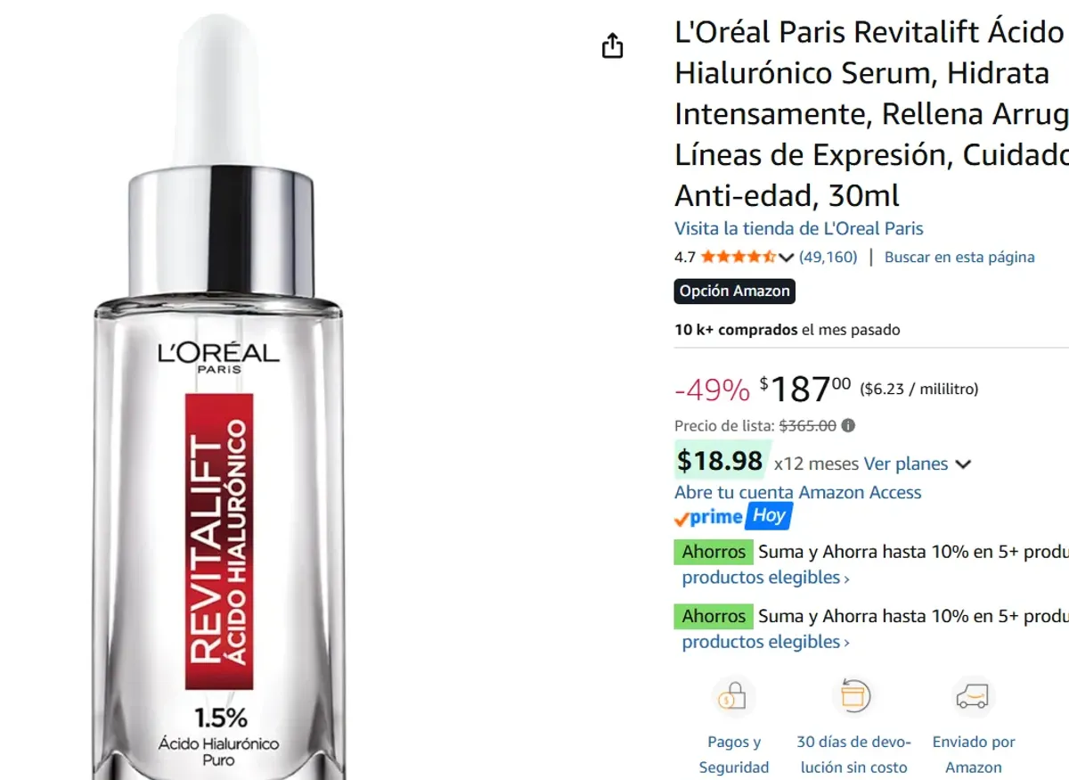 Ácido Hialurónico Serum, , 30ml