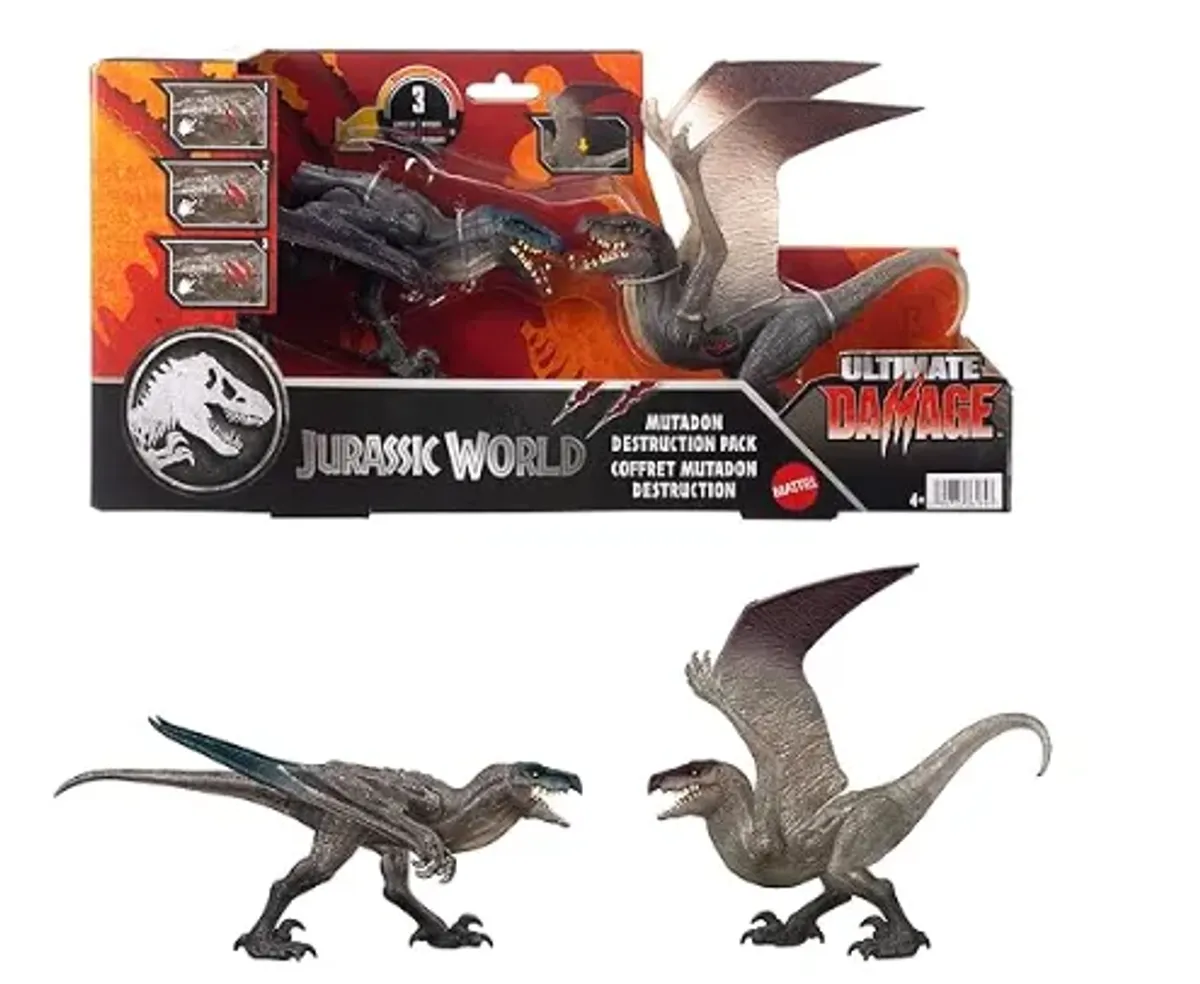 YA DISPONIBLE DOBLE PACK DE JURASSIC WORLD ULTIMATE DAMAGE DE LA TIENDA DE AMAZON JAPON DENTRO DE MEXICO