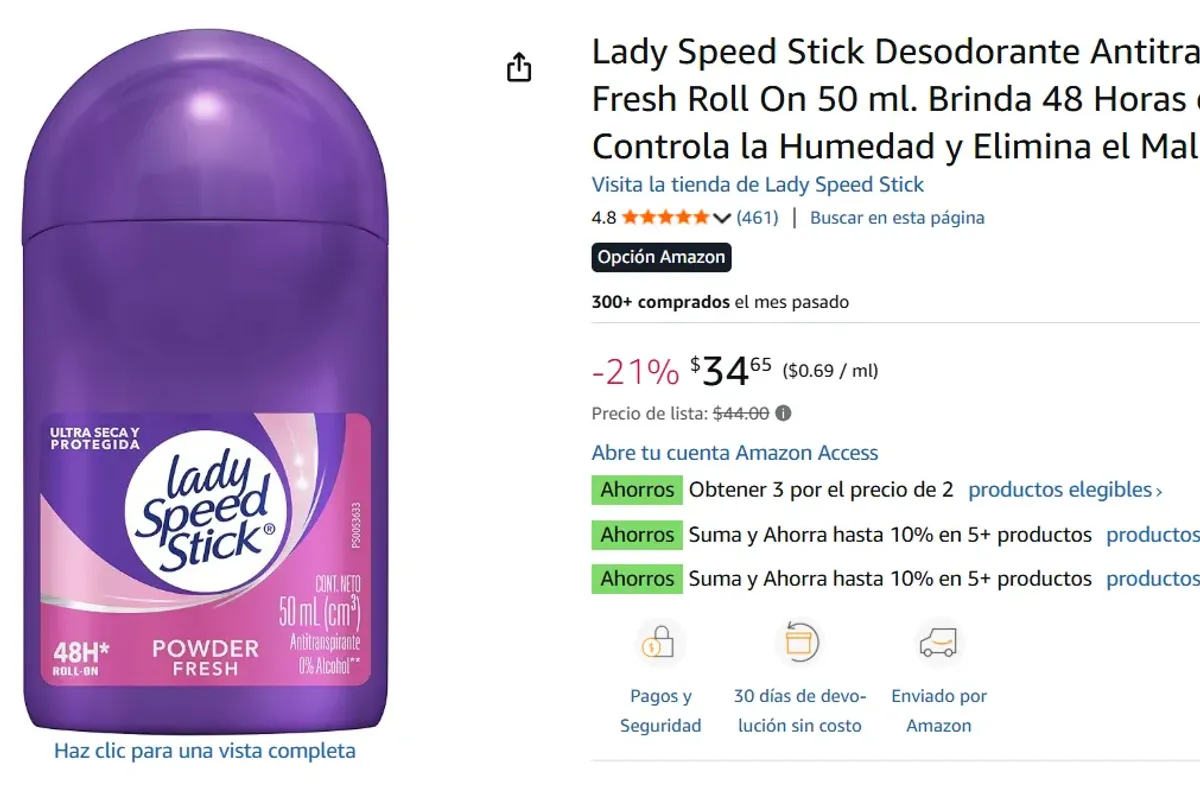 Lady Speed Stick Desodorante 