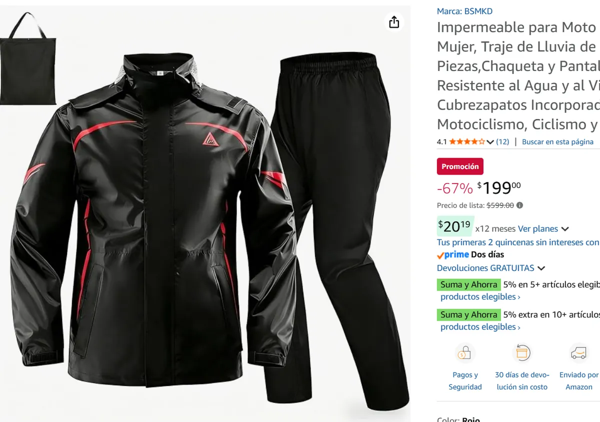 Impermeable para Moto 