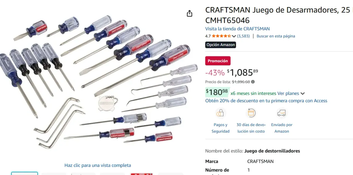 Juego de 25 Desarmadores