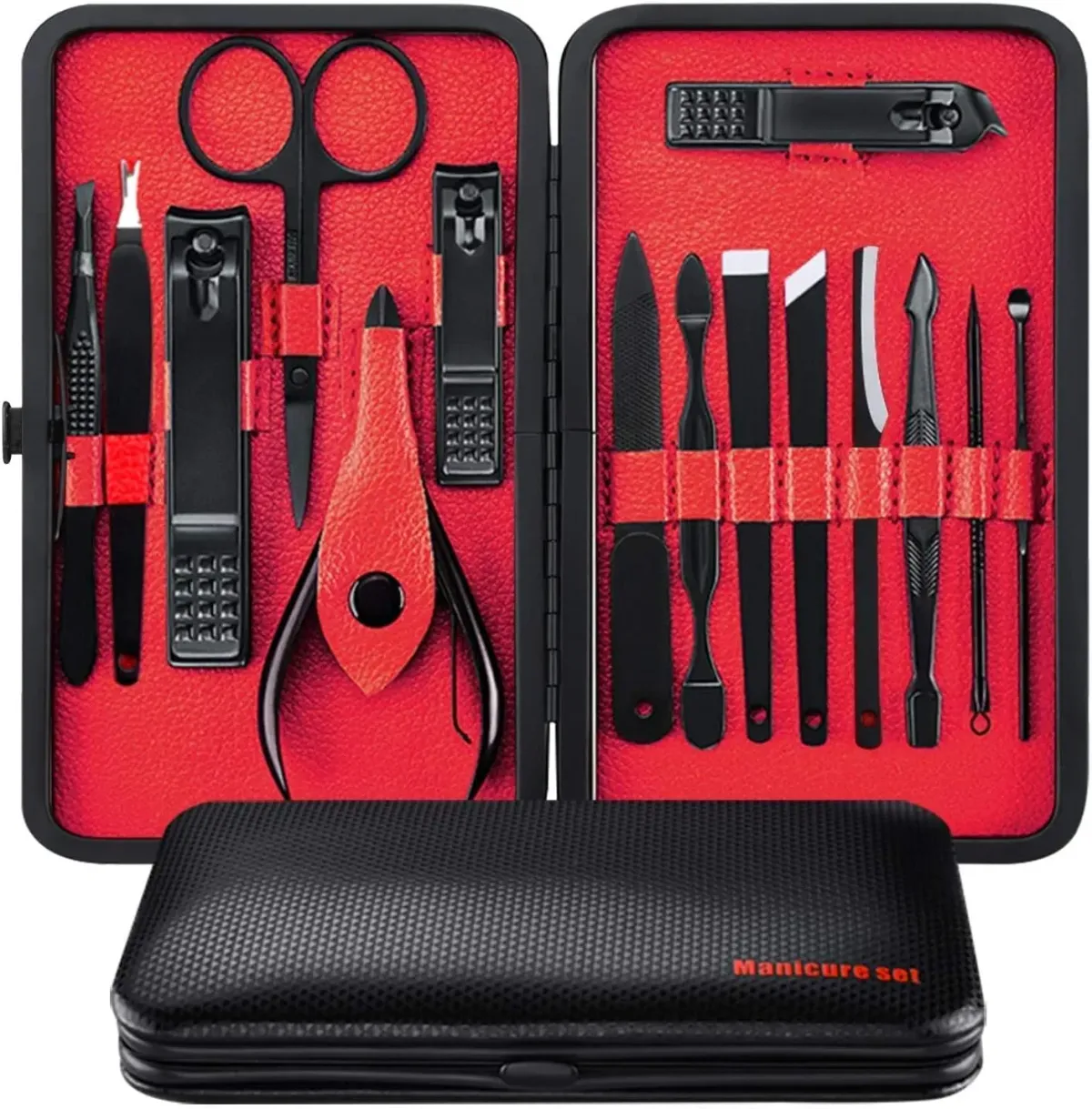 ANNA TOSANI - Kit de manicura y pedicura 15 en 1