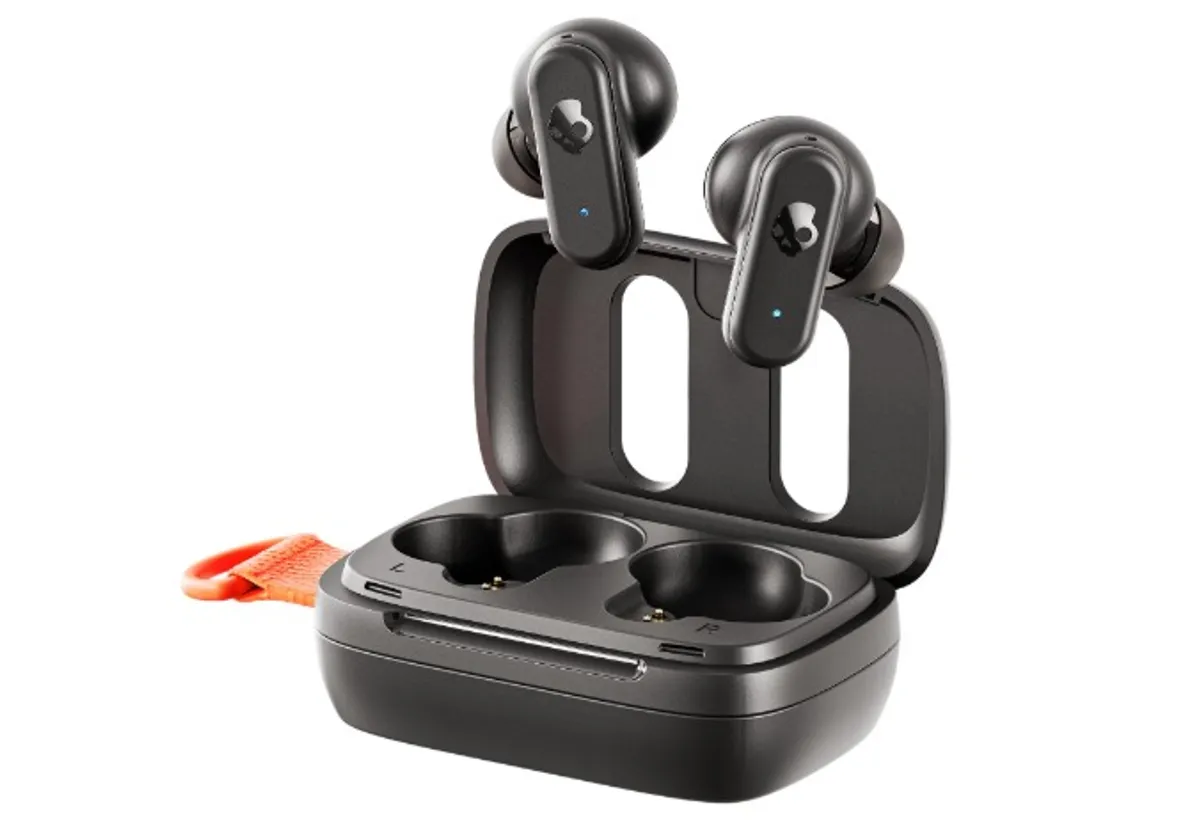 Skullcandy Dime 3 Auriculares In-Ear Inalámbricos, 20 h de Autonomía, Micrófono, Compatibles con iPhone Android y Dispositivos Bluetooth, Negro