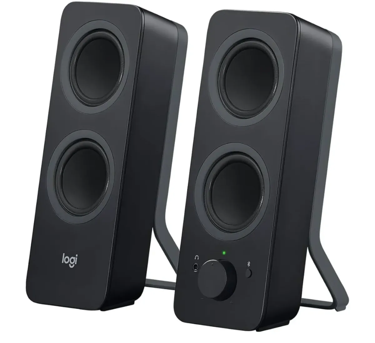Logitech Z207 Sistema de Bocinas Bluetooth para PC, Sonido Estéreo, 10W de Pico, Entrada Audio 3.5 mm, Toma Auriculares, Multidispositivos, Ordenador/TV/Smartphone/Tablet - Negro