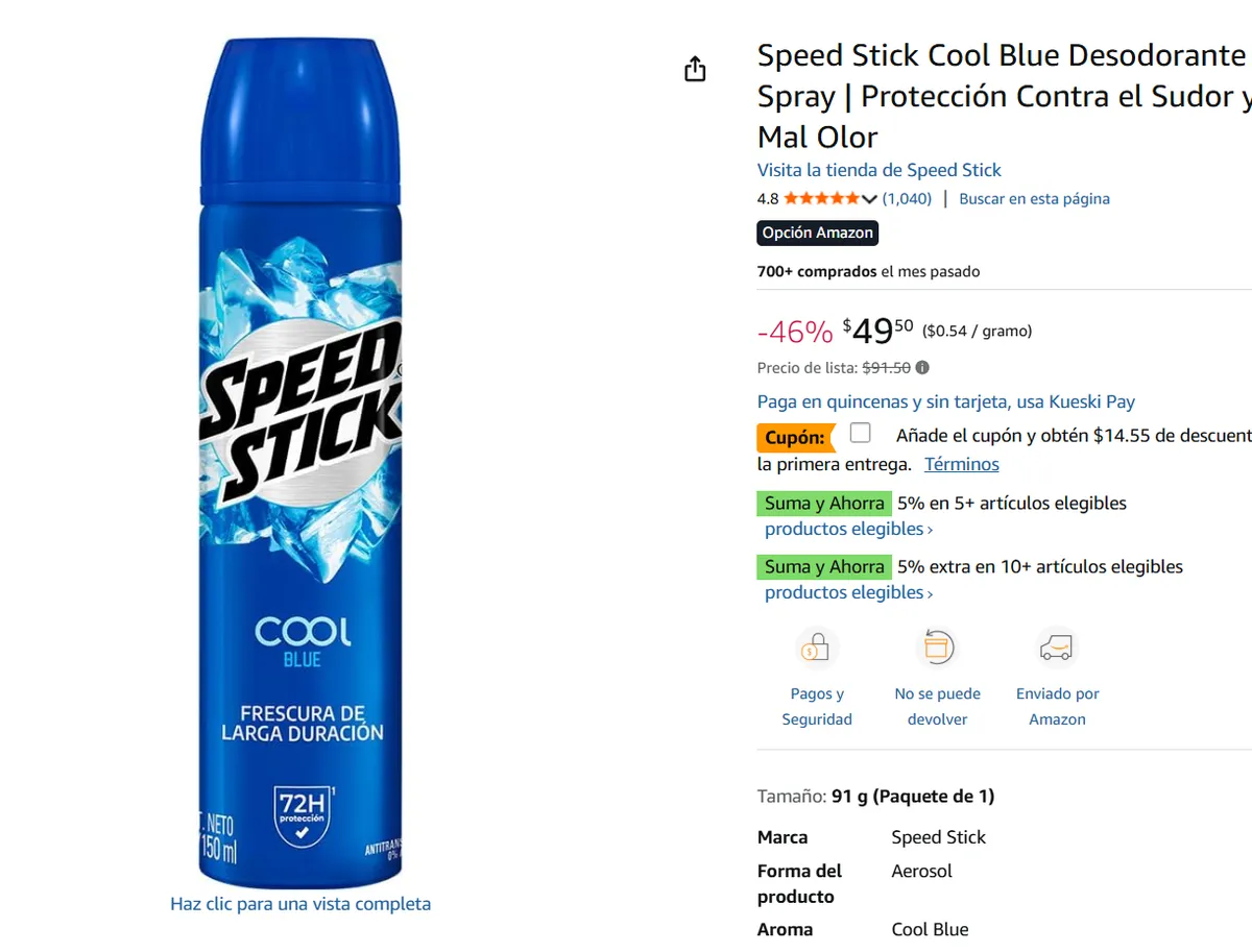 Desodorante Spray 